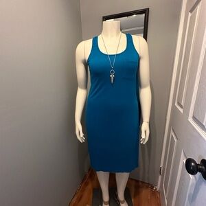 Old Navy Teal Midi Dress
